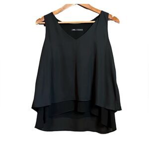 3 for $30! Zara‎ black layered tank. Size small